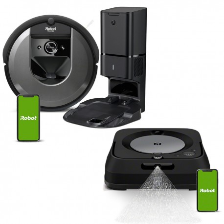 Zestaw iRobot Roomba i7558 + Braava jet m6