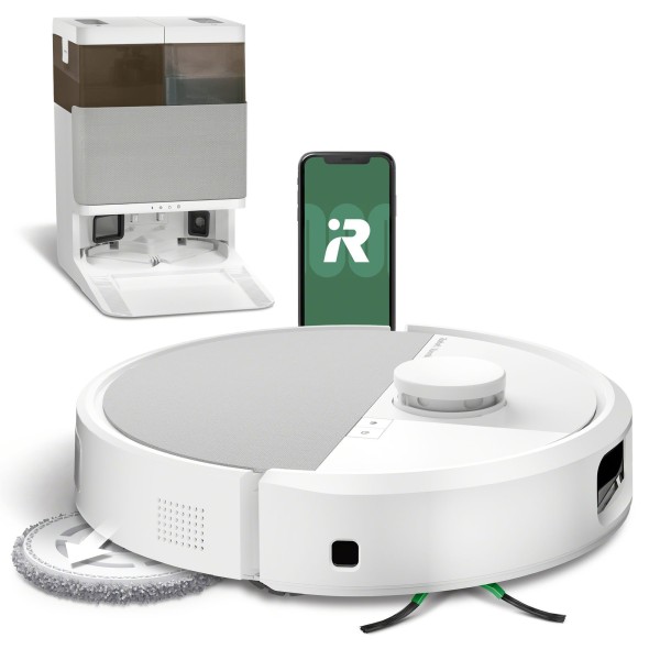 Robot odkurzająco-mopujący iRobot Roomba Plus 505 Combo Biały + AutoWash