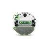 Robot iRobot Roomba 115 Combo widziany od spodu, z kołami, szczotkami i nakładką mopującą.