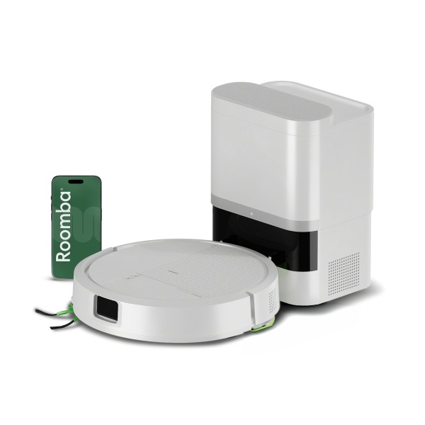 Robot iRobot Roomba 115 Combo przed stacją AutoEmpty