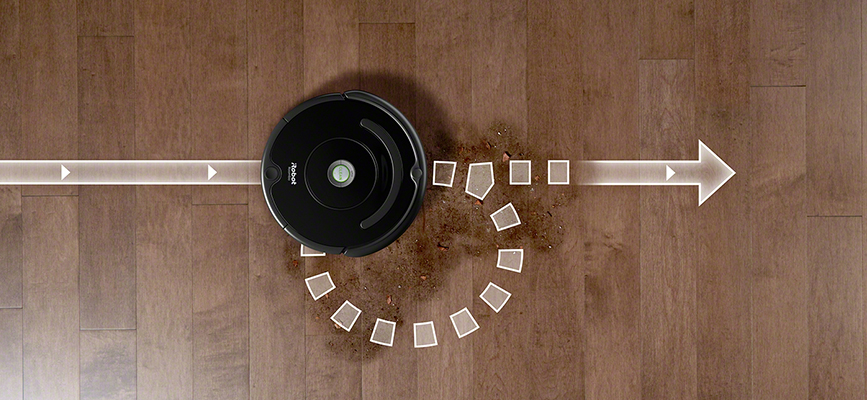 iRobot Roomba serii 600 system wykrywania zabrudzeń Dirt Detect
