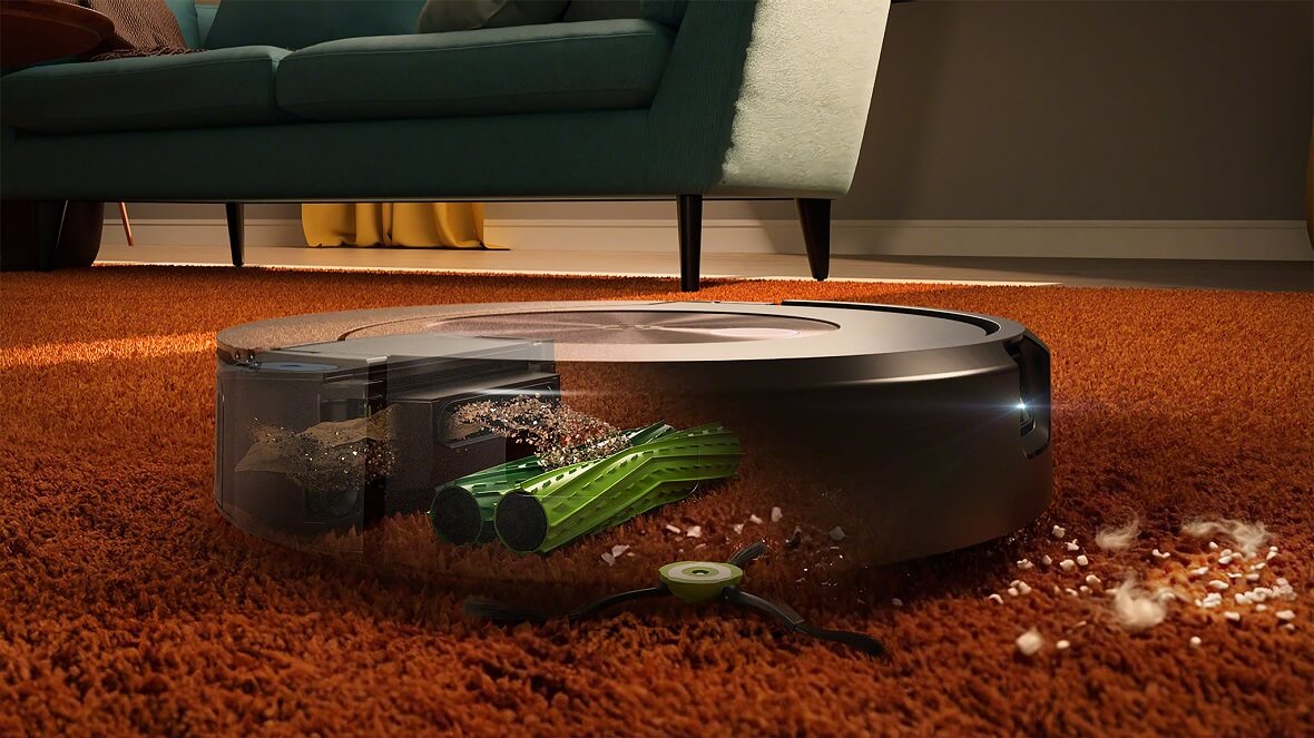 3-stopniowy system sprzątania w odkurzaczach automatycznych iRobot Roomba i Roomba Combo
