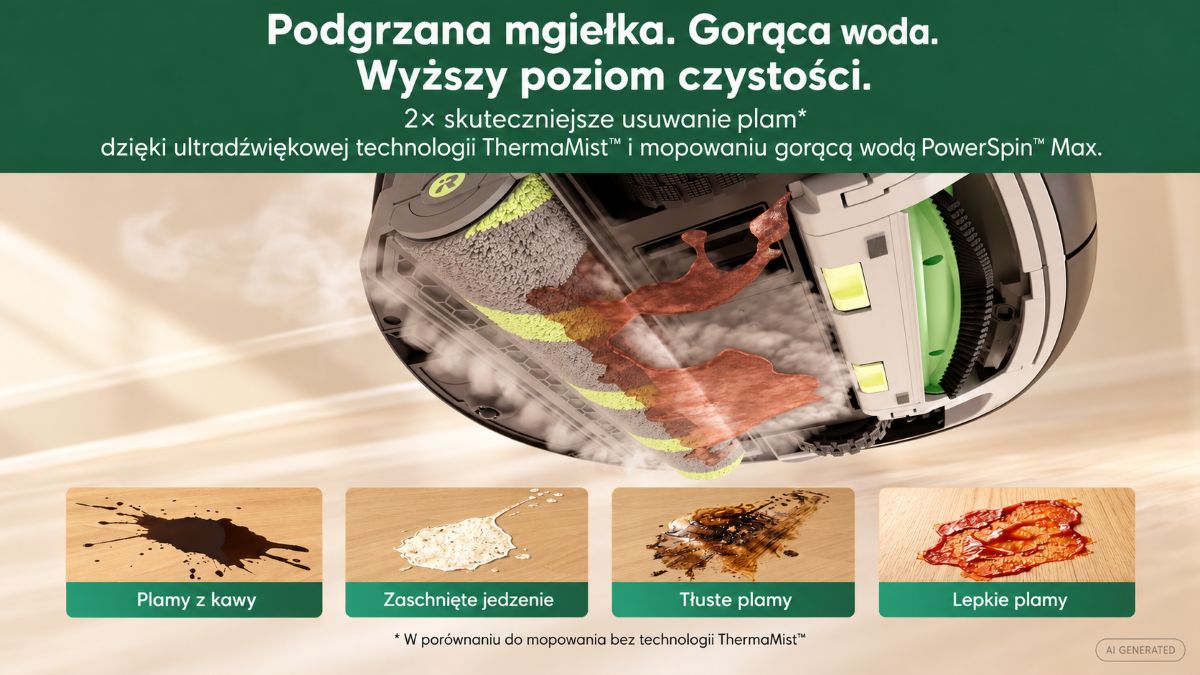 Gorąca moc czyszczenia robotem mopującym – różne rodzaje plam na podłodze