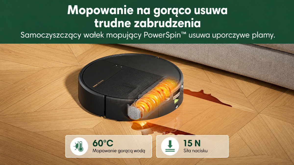 Mopowanie na gorąco wałkiem PowerSpin