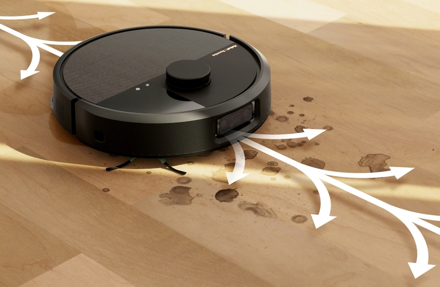 Roomba Plus 505 Combo w trybie SmartScrub – aktywne szorowanie podłogi