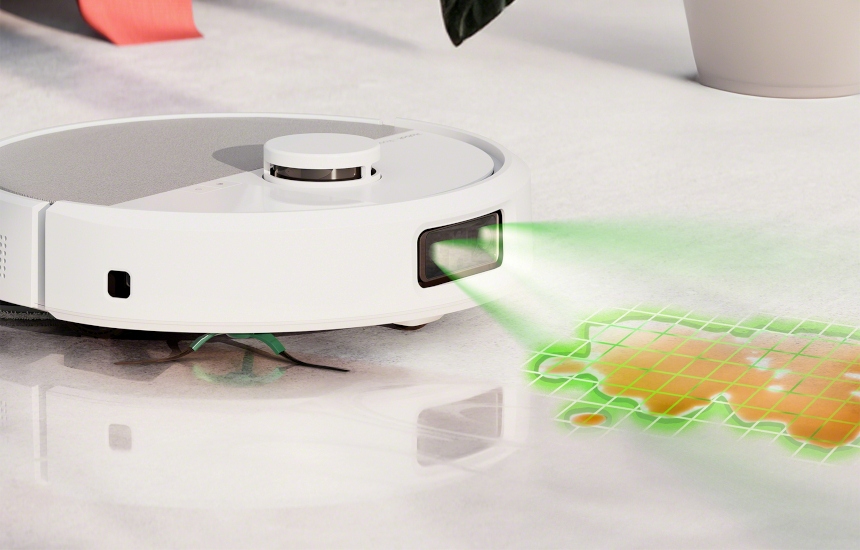 Roomba Plus 505 Combo skutecznie usuwa plamy dzięki SmartScrub i padom DualClean
