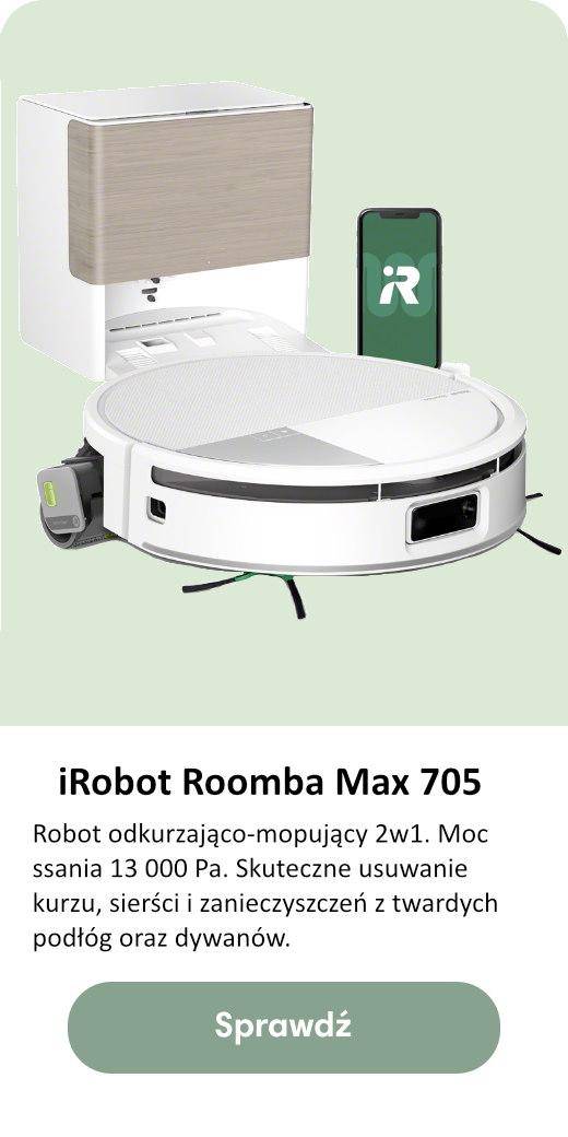 Zaawansowany robot odkurzająco-mopujący iRobot Roomba Max 705
