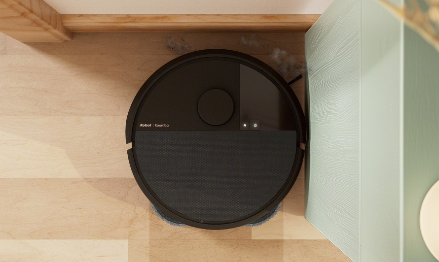 Roomba Plus 505 Combo wymiata brud i sierść z narożników i wzdłuż krawędzi