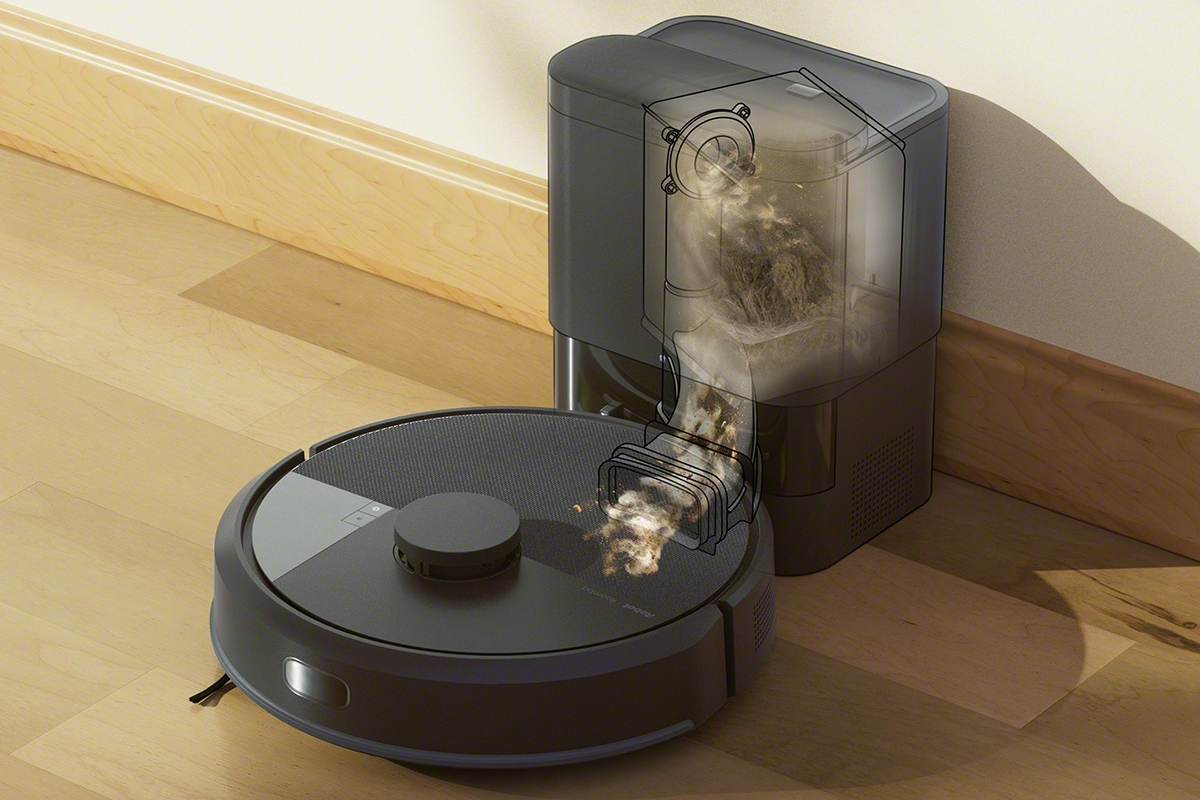 Roomba 105 Combo z AutoEmpty opróżnia pojemnik na brud