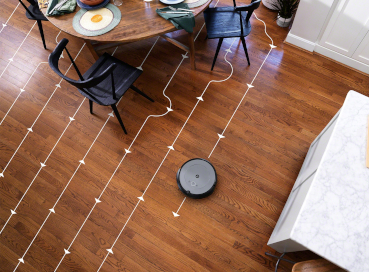 iRobot Roomba i1 nawigacja liniowa - sprząta w równych rzędach