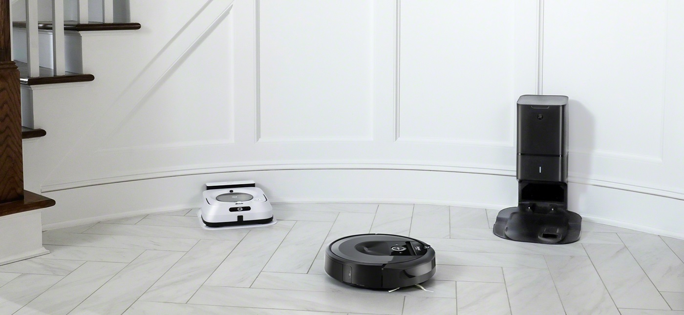 Braava m6 i Roomba i7+ pracujące razem
