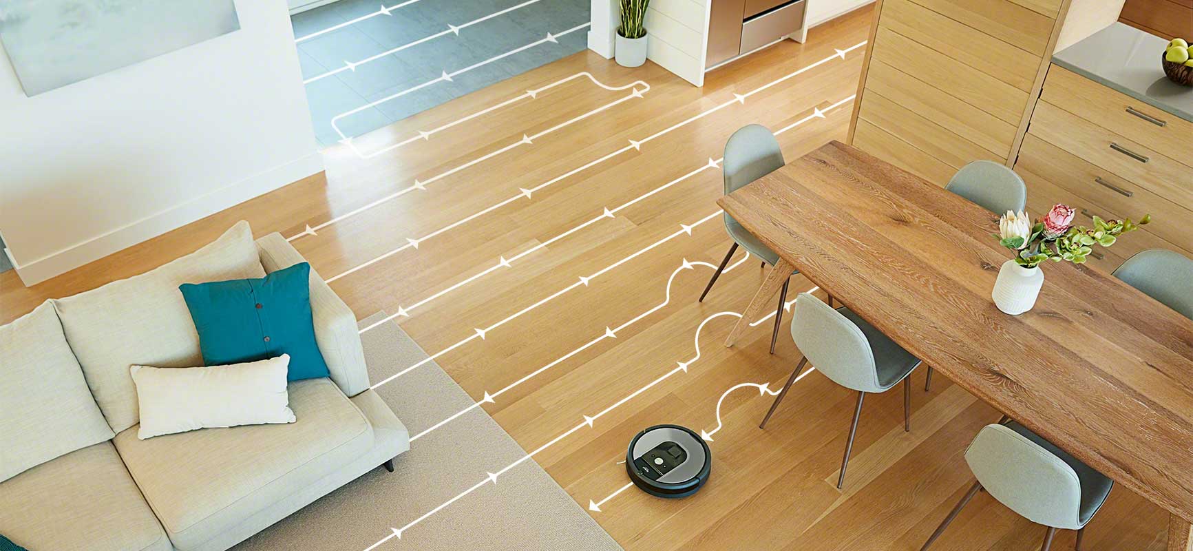 iRobot Roomba serii 900 nawigacja po pomieszczeniach
