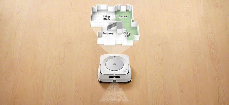 iRobot Braava jet m6 rozpoznaje pomieszczenia dzięki inteligentnym mapom Imprint