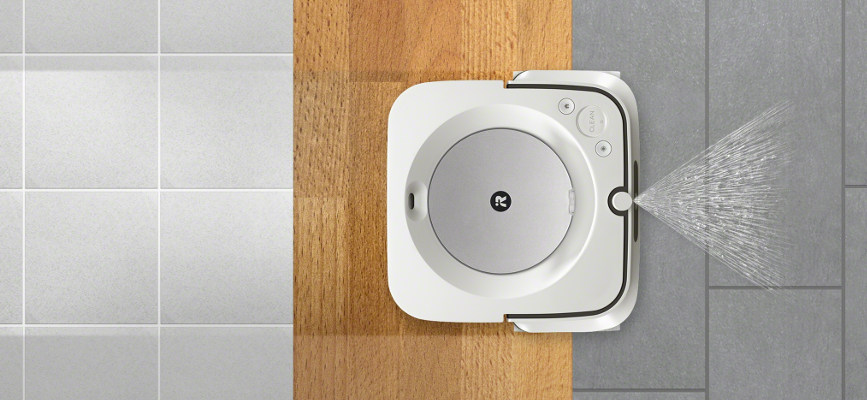 iRobot Braava 390 pracuje na różnych rodzajach podłóg twardych