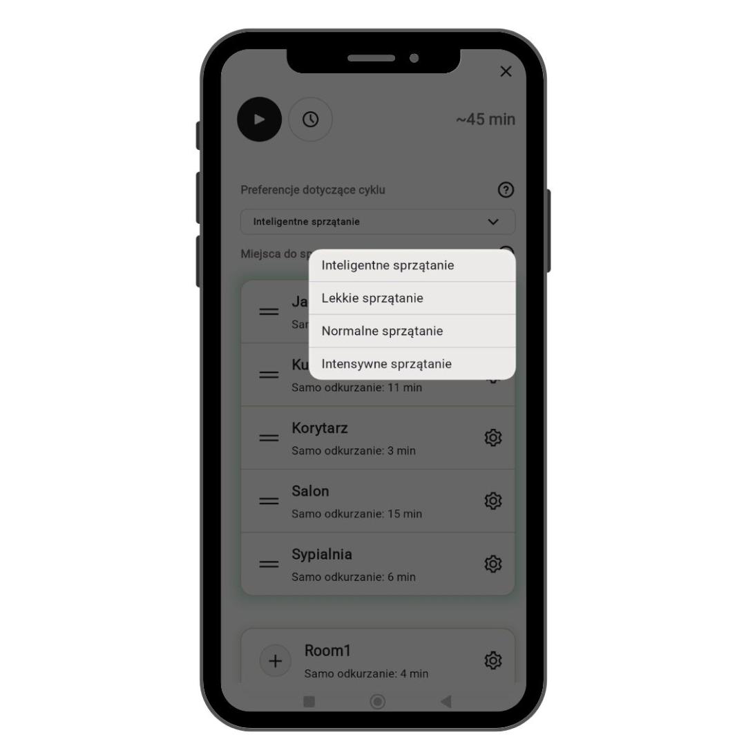 Sprzątanie dopasowane do poziomu zabrudzeń