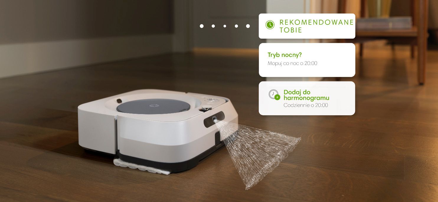 iRobot Braava jet m6 oferuje personalizowane sugestie sprzątania