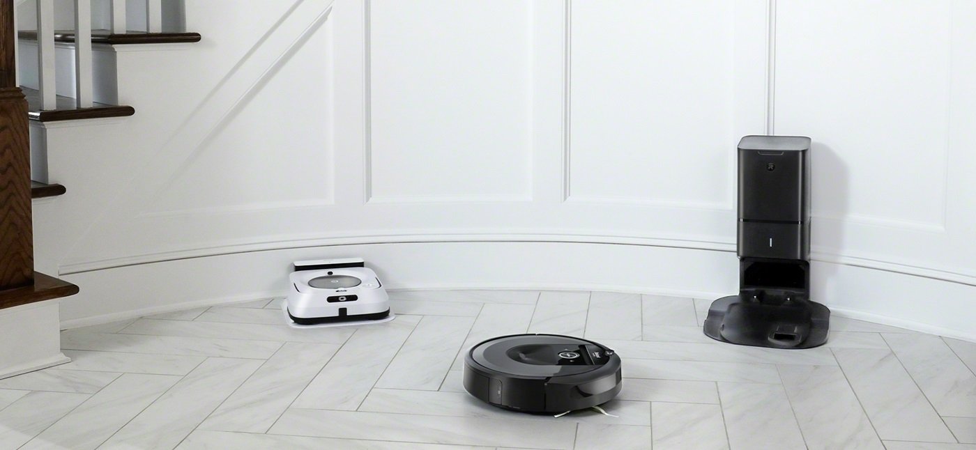 Braava m6 i Roomba i7+ pracujące razem