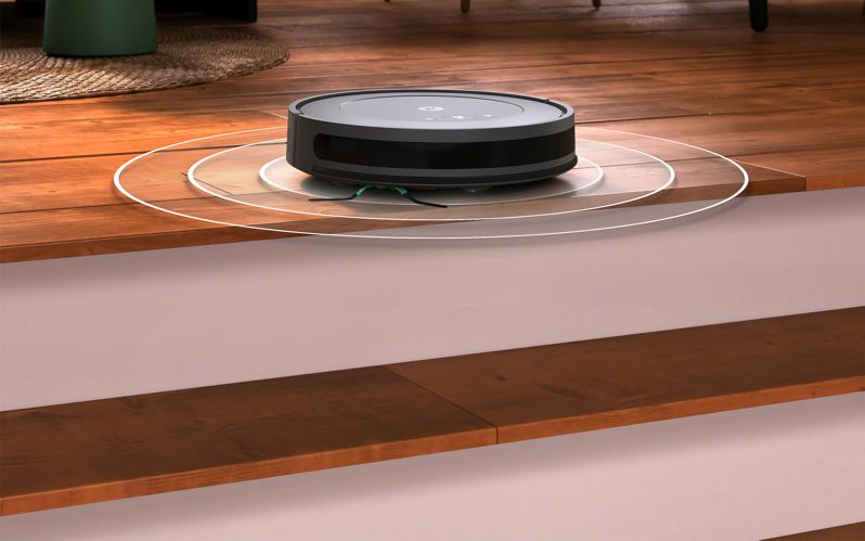 Robot odkurzający iRobot Roomba Essential nie spada ze schodów