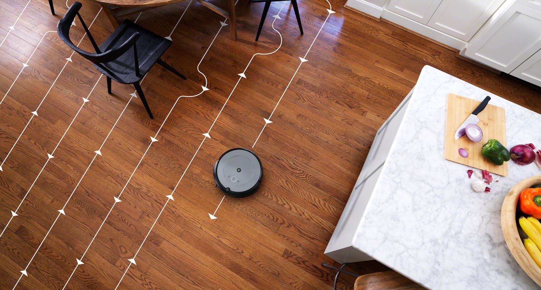 Roomba i1 - odkurzanie liniowe