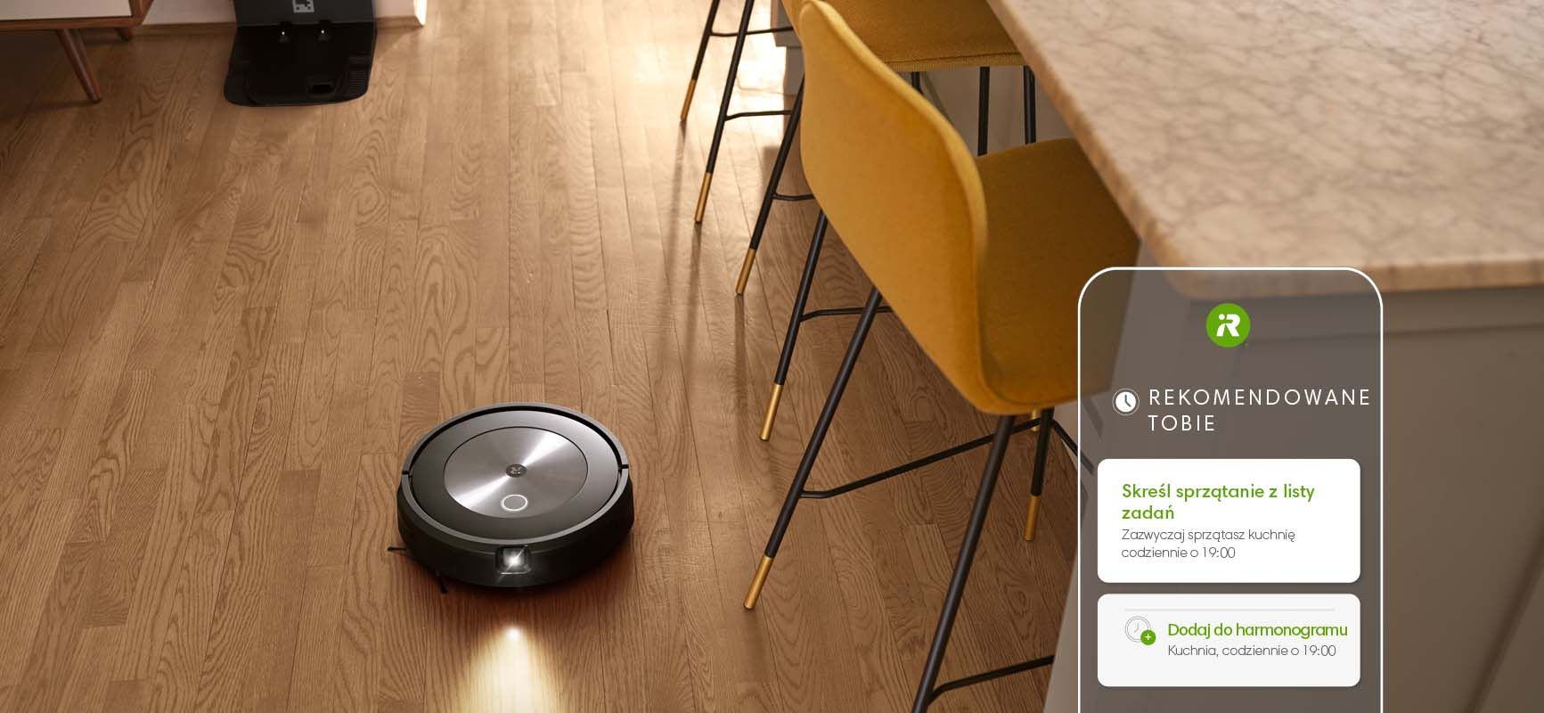 Roomba j7 oferuje spersonalizowane sugestie sprzątania