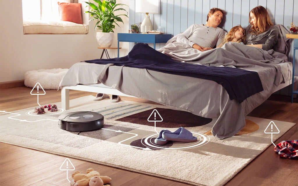 Roomba Combo® j7+ ozpoznaje i identyfikuje ponad 80 typów obiektów