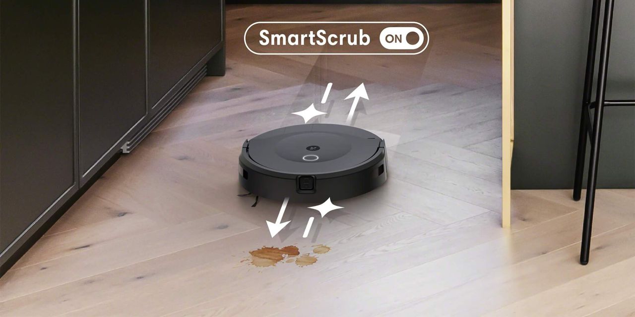 Robot 2 w 1 Roomba Combo w trybie szorowania podłogi